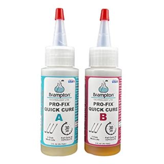 Brampton PRO-FIX Quick Cure Golf Epoxy - 30 Minute Golf Club Repair - Golf Epoxy for All Golf Shafts, Golf Heads, Drivers, Putters, and Irons - Engineered for The Golf Industry (4 oz Kit)