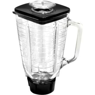 Brentwood P-OST722 Replacement Glass Jar Set, Oster Blender Compatible, 0.33 Gallon Capacity, Clear