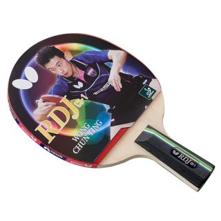 Butterfly RDJ CS1 Chinese Penhold Table Tennis Racket - Good Spin. Better Speed. Even Better Control. - RDJ Series - Recommended for Beginning Level Players, Red and Black