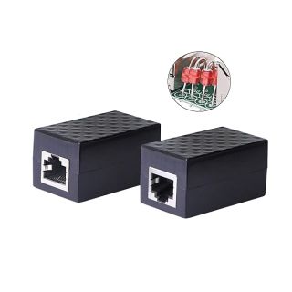 Protect Your Network: CERRXIAN Ethernet Surge Protector RJ45 Coupler (2-Pack) for Outdoor Use
