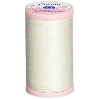 COATS & CLARK S980-8010 Hand Quilting Cotton Thread - 350 Yards, Natural Color for Perfect Quilting Projects