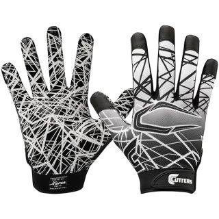 CUTTERS Football Gloves - Game Day Football Receiver Gloves with High Tack Silicone Grip, Superior Support and Protection, Adult Football Gloves