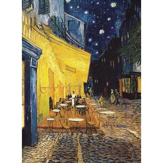 Cafe Terrace at Night Poster by Vincent Van Gogh – 1881 – Fine Art Print – La Terrace du Café sur la Place du Forum 18 x 24 inches Laminated.