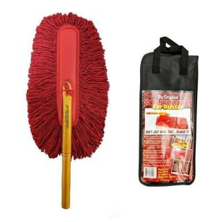 California Car Duster 62442 Standard Car Duster with Wooden Handle,Red