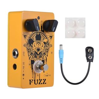 Caline Fuzz Bear Guitar Effects Pedal Multieffects Pedals Metal True Bypass Orange CP-46