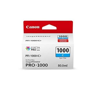 Buy Canon Ink Lucia PRO PFI-1000 Cyan Tank - High-Quality Individual Ink for Stunning Prints