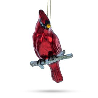 Cardinal Blown Glass Christmas Ornament