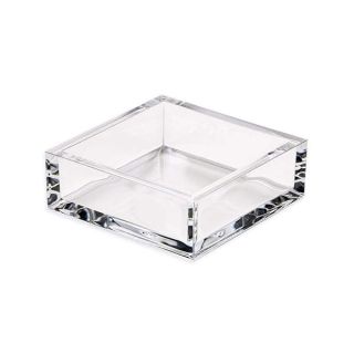 Caspari Acrylic Cocktail Napkin Holder, Clear, 1