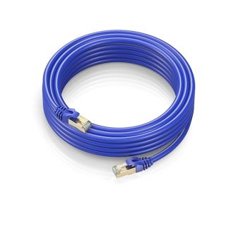 Cat 7 Ethernet Cable 100 ft - High-Speed Internet & Network LAN Patch Cable, RJ45 Connectors - 100ft / Blue - Perfect for Gaming, Streaming, and More