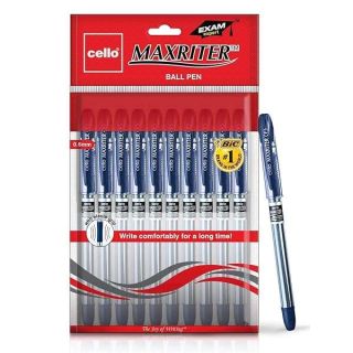 Cello Maxriter Ball Pen Set - Pack of 10 (Blue)