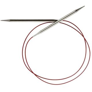 ChiaoGoo 7040-10.5 40-Inch Red Lace Stainless Steel Circular Knitting Needles, 10.5/6.5mm