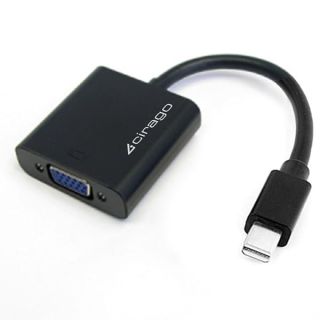 Cirago Mini DisplayPort to VGA Active Adapter (DPA2011),Black