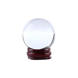 Clear Crystal Ball 40mm/1.6" Asian Rare Natural Quartz Clear Magic Crystal Ball Sphere with Stand Base,Transparent