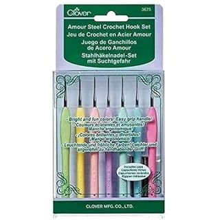 Clover Amour Steel Crochet Hook Set