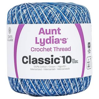 Coats Crochet Classic Crochet Thread, 10, Shades of Blue