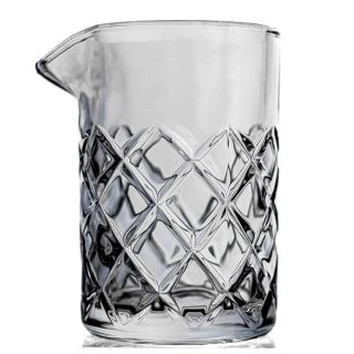 Cocktail Mixing Glass - Bar Mixing Pitcher for Stirring Drinks - 1/4-inch Thick Walls - 17-ounce, 2 Drink Capacity