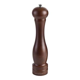 Cole & Mason 12.5-inch Forest Capstan Pepper Mill - Adjustable Pepper Grinder - Refillable Spice Tools - Hand Wash Kitchen Tools - Beech Wood