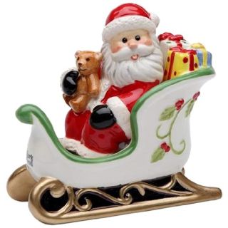 Cosmos Gifts 10661 Santa in Sleigh Salt and Pepper Set, 3-7/8-Inch