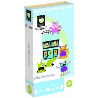 Cricut Cartridge Scrapbooking Mini Monster Shapes