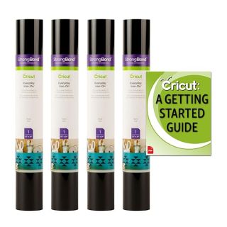 Cricut Everyday StrongBond HTV Iron-On Vinyl Bundle - Create Custom Apparel, Shirts and Bags, Heat Transfer Rolls for DIY Ironing Projects, Easy to Weed Vinyl, Iron-On Bundle for Heat Press Machines