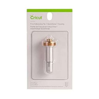 Cricut Fine Debossing Tip + QuickSwap Housing, Tip with Rolling Debossing Ball, Deboss Designs on Thick Foil, Cardstock & More, For Personalized Crafts, Compatible with Cricut Maker Cutting Machine