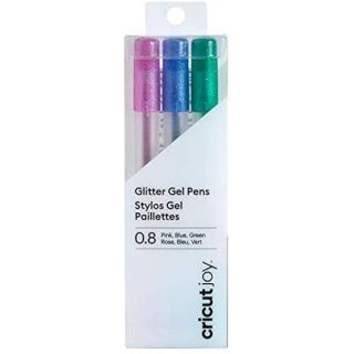 Cricut Joy Glitter Gel Pens, 0.8 mm (3) Pink, Blue, Green