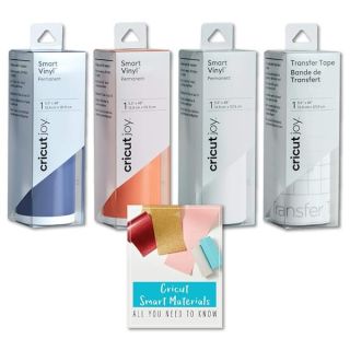 Buy Cricut Joy Smart Permanent Vinyl Rolls & Transfer Tape Bundle for Easy DIY Decals & Home Decor