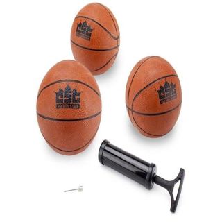 Crown Sporting Goods Mini Basketball with Needle and Inflation Pump (Set of 3), 5-Inch