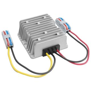 DC 36V/48V to 12V 20A Buck Converter - Waterproof Power Supply for Golf Carts & Forklifts