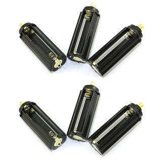 DGZZI 6pcs Black Battery Holder for 3 x 1.5V AAA Batteries - Perfect Storage Case for Flashlights & Torches