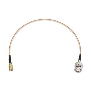 DHT Electronics RF coaxial coax cable assembly BNC male to SMB female 12''