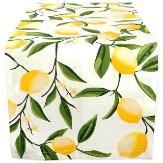 DII Lemon Bliss Tabletop Collection, Table Runner, 14x108