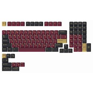 DROP Redsuns GMK Red Samurai Keycap Set for Full-Size Keyboards - 113-Key Kit Compatible with Cherry MX Switches