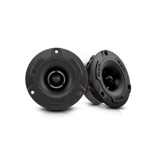 DS18 PRO-TWX1/BK 3.8" Aluminum Super Bullet Tweeter, 240W Max, 1" Aluminum 4-Ohms Voice Coil, Built in Crossover - PRO Tweeters are The Best in The Pro Audio and Voceteo Market (2 Speakers Included)