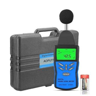 Decibel Meter, Digital Sound Level Meter AP-882A Sound Monitor Tester Range from 30-130dB, Digital Decibel Meter with LCD Backlight/Max Hold/Sensitivity Adjustment and dBA/C Switch (Battery Included)