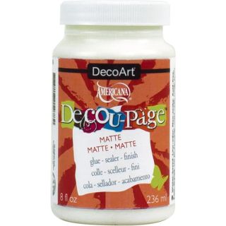 DecoArt Decoupage Glue, 8-Ounce, Matte Finish