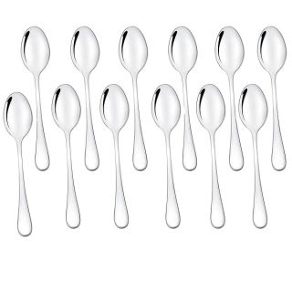 Demitasse Espresso Spoons Set of 12, Mini Coffee Spoon, 18/10 Stainless Steel Small Spoons for Dessert, Tea, Appetizer, 4.7