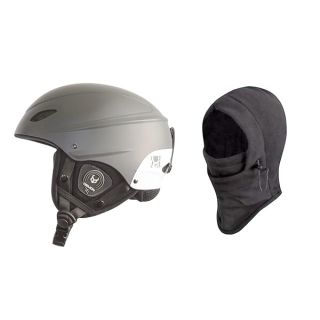 Demon Phantom Helmet with Brainteaser Audio and Free Balaclava (Gray, X-Large)