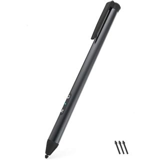 Digital Pen 4096 Pressure Levels, Microsoft Certified, Compatible with Surface Books, Pro 1 &amp; 2, Go 1 &amp; 2, Studio, Laptop, HP, Dell, Asus Series, Rechargeable &amp; Palm Rejection MPP 2.0, 3 Extra Tips