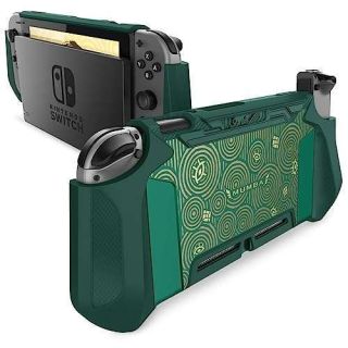 Dockable Case for Nintendo Switch, Mumba [Blade Series] TPU Grip Protective Cover Case Compatible with Nintendo Switch Console and Joy-Con Controller (Viridian)