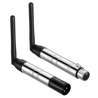 Donner 2PCS DMX512 Wireless DJ Lighting Control: 1 Receiver & 1 Transmitter with Light Dome - Stage Lighting Solution