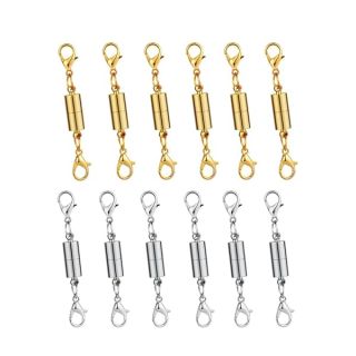 Buy Dsmile 12pcs Gold & Silver Magnetic Lobster Clasps for Jewelry - Perfect for Necklaces & Bracelets