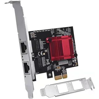 Dual PCIe Gigabit Network Card - Intel 82575/82576 Ethernet Adapter for Windows/Linux - 1000M Dual Port NIC with PXE Support
