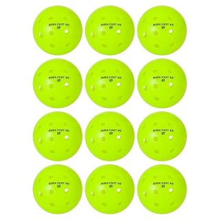 Dura Fast 40 Pickleballs | Outdoor pickleball balls | Neon | Dozen/Pack of 12 | USAPA Approved and the Official Ball of the Professional Pickleball Association Tour (PPA)