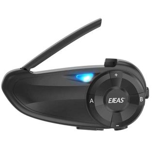 EJEAS Motorcycle Bluetooth Intercom with FM Radio, Q7 5.0 Bluetooth Motorcycle Helmet Bluetooth Headset Communication with Noise Cancellation Up to 7 Riders with Noise Cancellation, FM, Waterproof