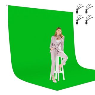 EMART 8.5x10ft Green Photo Backdrop for Photography, Large Plain Green Drapes Party Background Curtain | Polyester Fabric | Green Screen Sheet Video Studio Portrait Photoshoot Parties