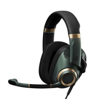 EPOS H6Pro - Closed Acoustic Gaming Headset with Mic - Over-Ear Headset – Lightweight - Lift-to-Mute - Xbox Headset - PS4/PS5 Headset - PC/Windows Headset - Gaming Accessories (Green)