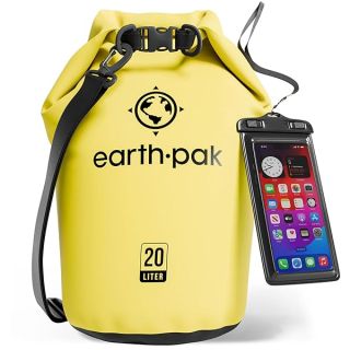 Earth Pak Waterproof Dry Bag - Roll Top Waterproof Backpack Sack Keeps Gear Dry for Kayak with Waterproof Phone Case