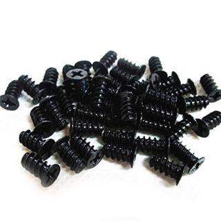 Easycargo Computer Case Fan Screws Black, Fan Screws PC, Fan Screws for 60mm, 70mm, 80mm, 90mm, 92mm, 120mm, 140mm PC Cooling Fan (50 Pack)