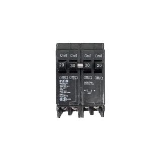 Eaton BQC2302120 Quad Breaker One 2 Pole 30 Amp And Two 1 Pole 20 Amp Common Trip, 1 " x 1 " x 1"